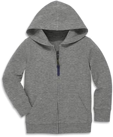 Primary Kids Full Zip Hoodie Sweatshirt Soft French Terry Zip-Up with Pockets