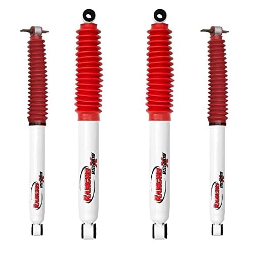 Rancho RS55150 RS55190 RS5000X Series Set of Front & Rear Shocks fits 1988 1999 K1500 K2500 K3500 with 0 Lift | Improved Handling & Performance, Handles Extreme Temperature Changes