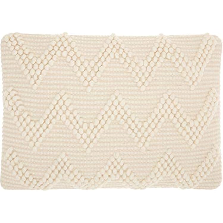 Mina Victory Life Styles Large Chevron Ivory 14 x 20 Throw Pillow