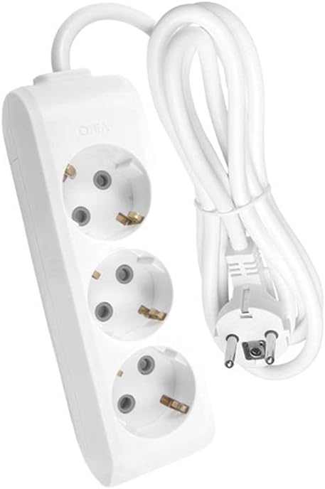 Viko Multi-Let 3-Piece Ground Wired ÇK 3mt Socket, White