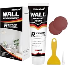Drywall Repair Kit, Drywall Hole Patch Repair Kit Spackle Wall Repair Kit Drywall Putty for Filling Holes and Creak Damage Drywall Patch Nail Hole Filler for Walls Quick and Easy Solution