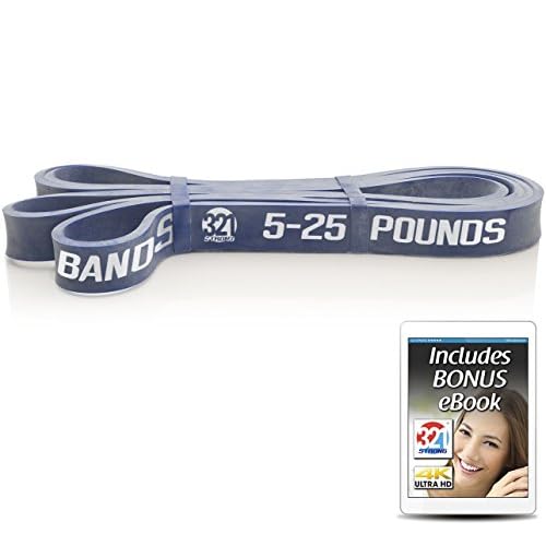 321 STRONG Exercise Resistance Bands - Individual or Complete Set for Assisted Pull Ups, Stretching, and Strength Training