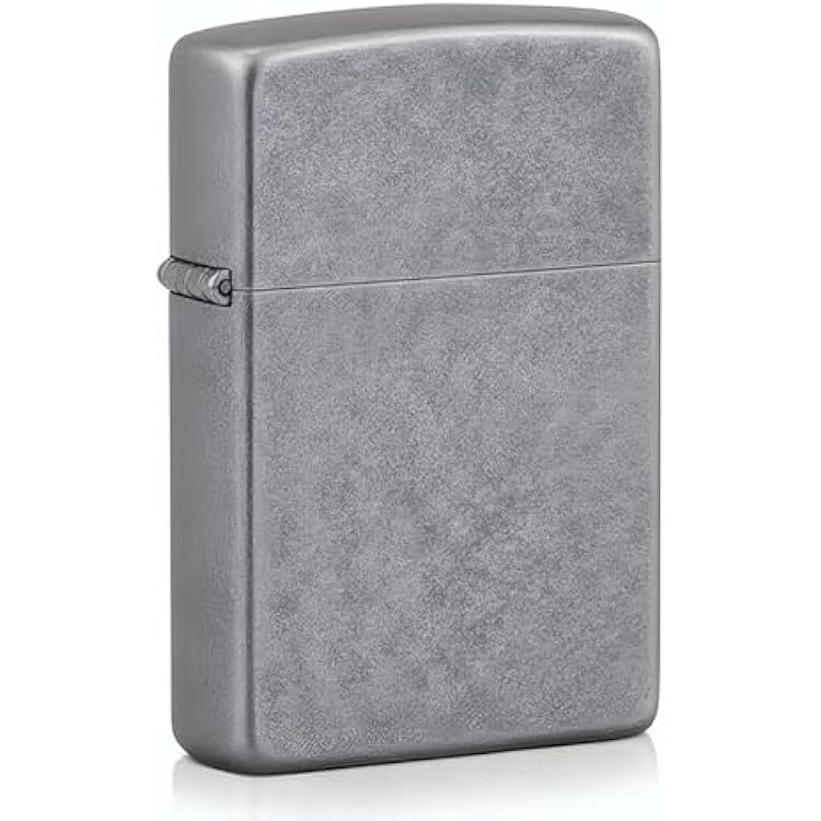 Zippo Antique Silver Plate Pocket Lighter - Windproof & Refillable Flip-Top Metal Lighter - Everyday Use Pocket Lighters - Luxury Lighters Made in USA