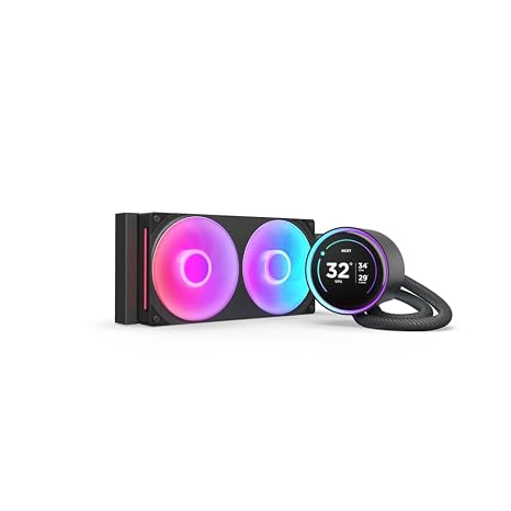 NZXT Kraken Elite 240 RGB - 240mm AIO CPU Soğutucu, LCD - Siyah