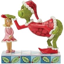 Enesco Dr. Seuss Grinch by Jim Shore Patting Cindy-Lou Who's Head Figurine, 5.43 Inch, Multicolor