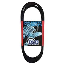 D&D PowerDrive K60148X GILBARCO INC Replacement Belt, A/4L Belt Cross Section, 52" Length, Rubber