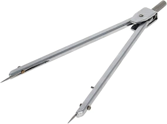 Utoolmart Professional Geometry Compass,Math Compass, Drawing Compass, Metal Precision Compass for Drafting, School, Woodworking