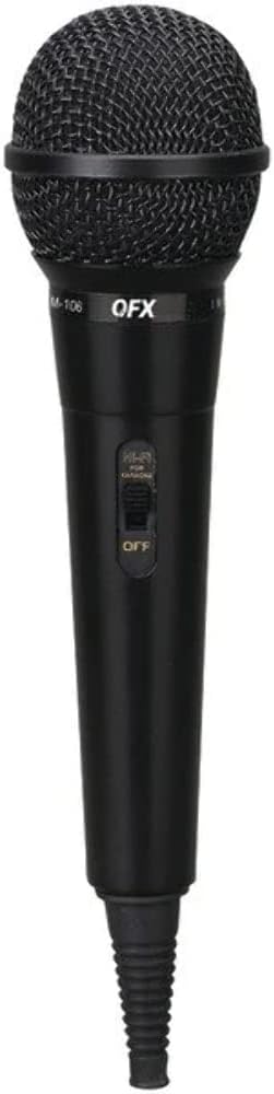 QFX M-106 Unidirectional Dynamic Microphone with 10ft Cable