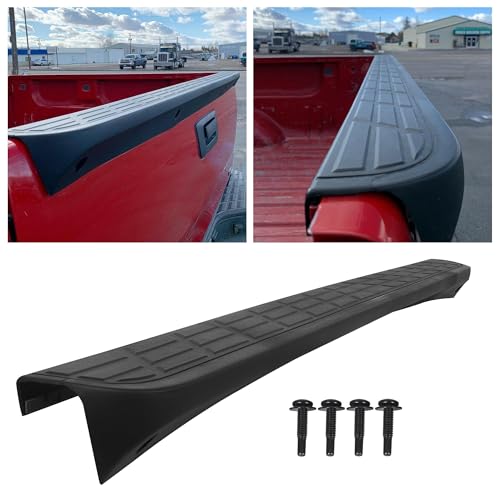 ECOTRIC Tailgate Cap Top Protector Molding Spoiler Cover Compatible with 2007-2013 Chevy GMC Silverado Sierra 1500 2007-2014 2500 3500 Replacement for 25844299 GM1904104