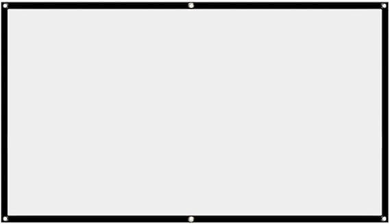 Projector Screen, White Projector Screen, 16:9 No Crease Home Theater Foldable Projection Screen 60"|72"|84"|100"|120"|150"