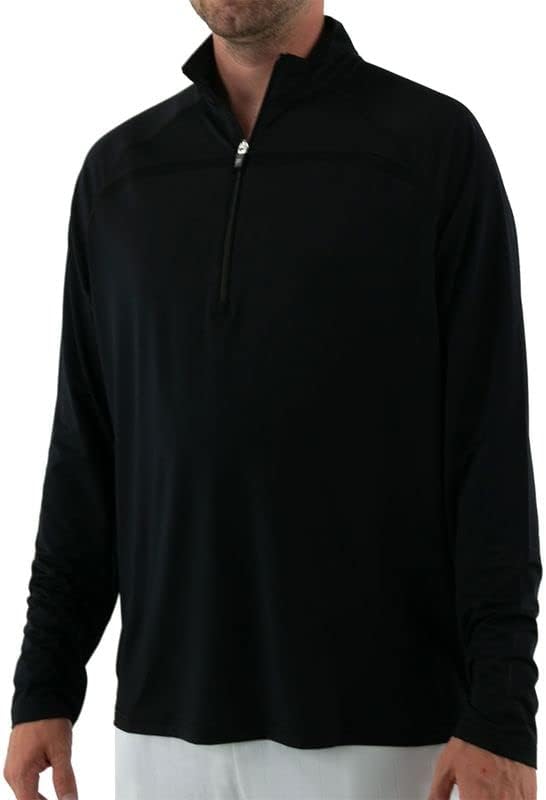 Fila Men's Tennis Essentials Half Zip Black XL