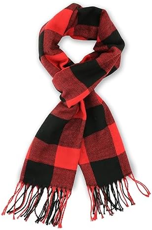 vimate Plaid Scarf for Men Women Super Soft Classic Tartan Checkered Neck Scarves