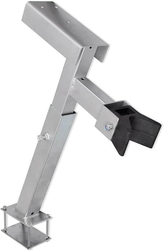 vidaXL Boat Trailer Winch Stand - Adjustable 62-72cm, 500-1000kg Zinc-Coated Steel Bow Support for Boat Transport