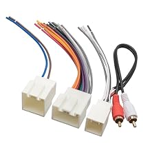 RED WOLF Radio Wiring Harness w/RCA Plug Fit for Ford 2000-2005 Explorer, 1998-2003 Mercury, Lincoln 1999-2003 Navigator Install Aftermarket Stereo AMP/Amplifier CD Player Cable Premium Sound System