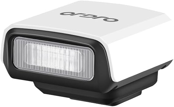 ORDRO FL-10 Mini Camera Flash Camera Flash Speedlite for Fuji/Sony/Nikon/Canon, Digital Film Cameras, Portable Mini hot Shoe Flashlight for DSLR Cameras (White)