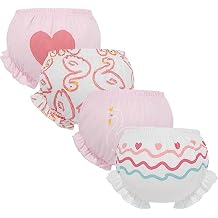 AUBIG Baby Boys Girls Bloomers Toddler Toilet Pee Potty Training Pants Cotton Underwear Ruffle Underpants Breathable Panties