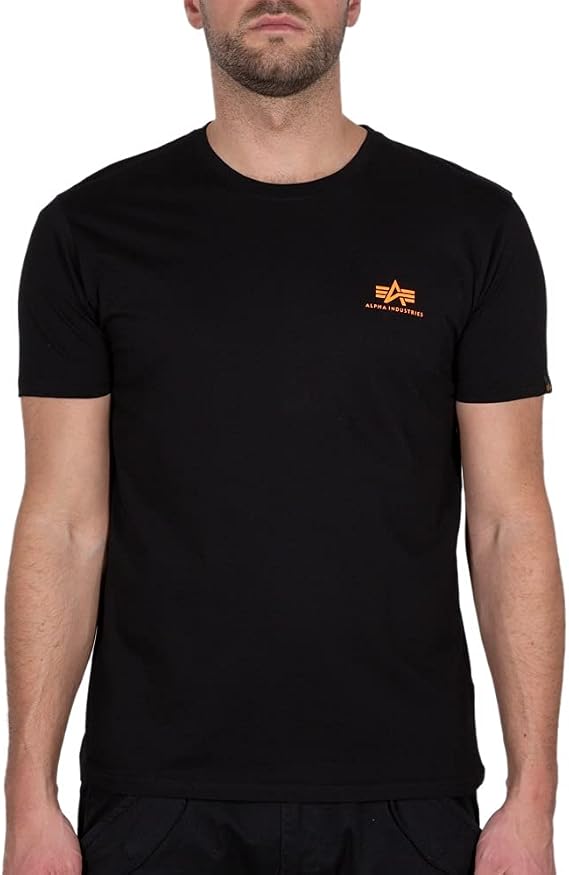 ALPHA INDUSTRIES Men's Basic T Small Logo T-Shirt