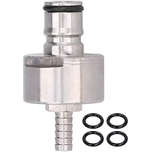 Stainless Steel Carbonation Cap, 2 PCS Ball Lock Keg Post 0.3in Beer Line Nipple Barb and CO2 Coupling for Soda Drink Bottle Filling Cap with O Rings (1 piece)