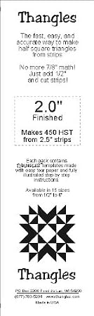 Thangles 2.0" Finished Quilting Templates