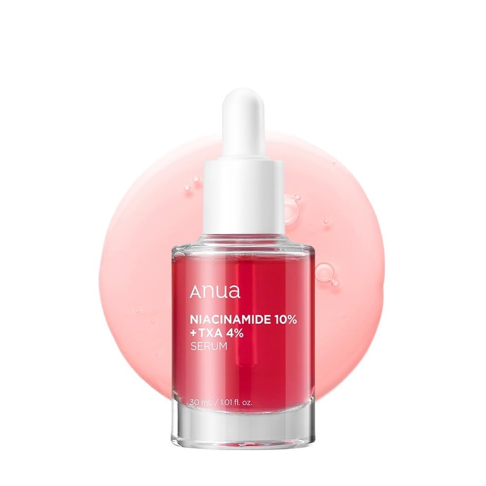 Anua Niacinamide 10 + TXA 4 Serum Pflege bei dunklen Flecken Hyaluronsäure Tranexamsäure Leichtes & hydratisierendes All-in-One Daily Serum für Glass Skin Korean Skincare 30ml