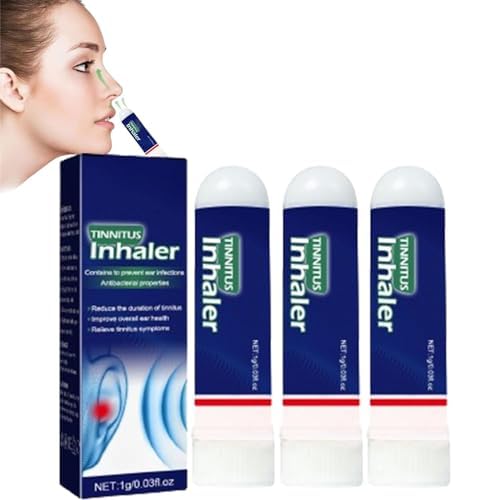Techsilen For Tinnitus, Tinnitus Inhaler, Echoease Tinnitus Inhaler, Techsilen Tinnitus Inhaler, Tinnitus Relief for Ringing Ears, Tinnitus Relief Nasal Inhaler 3 pcs