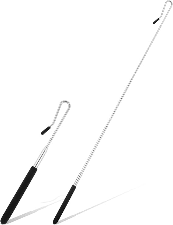 2 Pack 8-21 Inch Puppet Handles Arm Control Rod Extendable Hand Puppet Stick Adjustable Metal Puppets Rod Accessory Tools for Small and Large Puppets