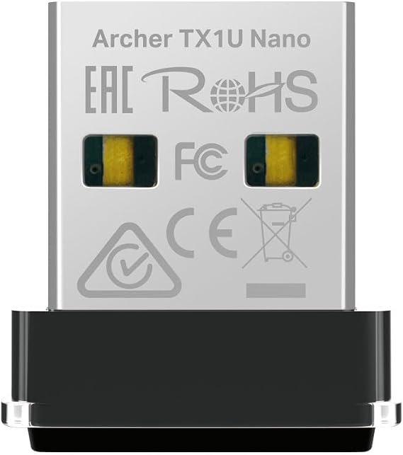 TP-Link Archer TX1U Nano; AX300 Mbps, Nano Tasarım, Tak ve Çalıştır, Linux ve Windows(11/10/7) Destekli, Wi-Fi 6 USB Adaptör