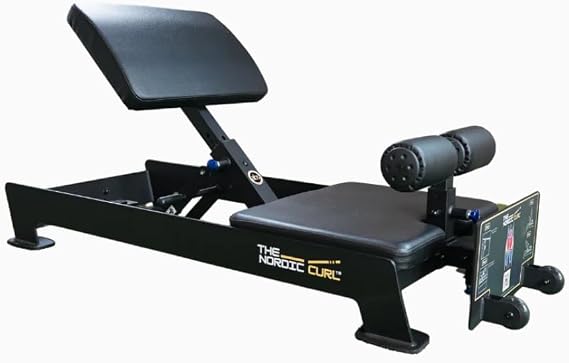 Ab Coaster The Nordic CurlTM - Ergonomic Hamstring and Glute Strength Training Machine, Adjustable Chest Pad, Safe and Effective Workout, Commercial Grade Equipment, Black