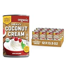 Organic Heavy Coconut Cream by Natures Greatest Foods - 13.5 Oz - No Guar Gum, No Preservatives Gluten Free, Vegan and Kosher - 30% Coconut Milk Fat, Unsweetened (Pack of 12)
