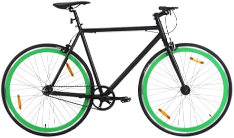 Fixed Gear Bike - Lightweight Single Speed Road Commuter Bicycle with Flip-Flop Hub for Urban Riding, 700c 59 cm