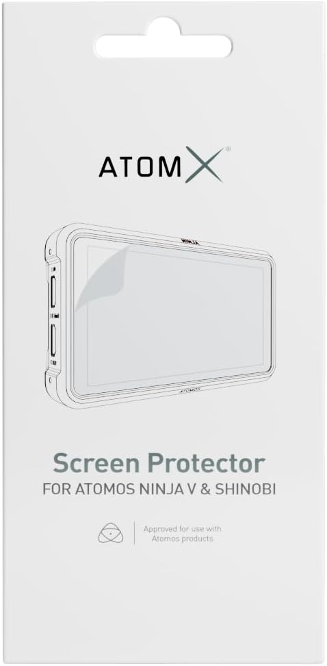 Atomos ATOMLCDP03 LCD Protective Film for Ninja V/SHINOBI/SHINOBI SDI | Scratch-resistant film with bubble-free application for Ninja V, 5-inch monitors and video recording