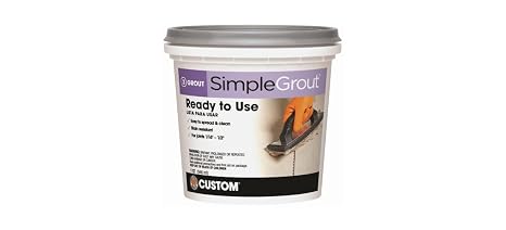 Custom CUSTOM-PMG381QT-1, Bright White PMG381QT 1-Quart Simple Premium Grout, 32 Fl Oz