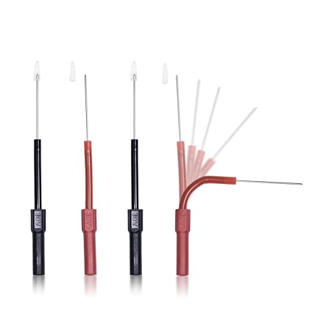 Back Probe Kit, 4 PCS Flexible Back Probes Automotive Diagnostic Test Repair Tools for Car Electrical and Multimeter Testing