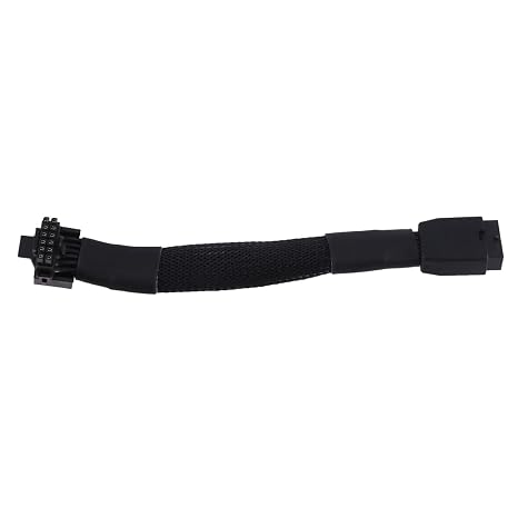 12VHPWR 16 Pin GPU Cable PCIe 5.0 Female to Male Extension 90 Degree Angle 16AWG 600W Sleeved Adapter for 124pin RTX 4090 4080 4070Ti 3090Ti Graphic Card 7inch Type B