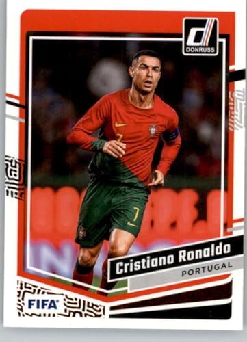 2023-24 Donruss #44 Cristiano Ronaldo Portugal Official FIFA Soccer Card in Raw NM or Better Condition