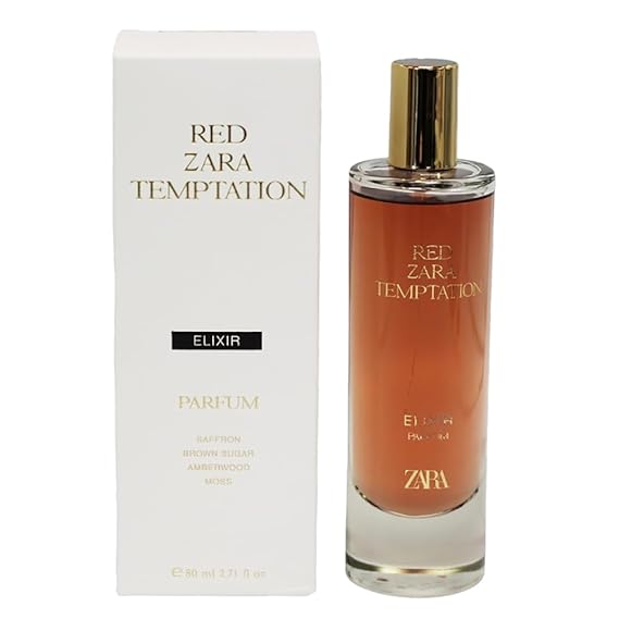 Zara Red Temptation Elixir Parfum for Women Eau de Parfum Spray Elegant and Long-Lasting Scent 80ml (2.7 fl. oz)