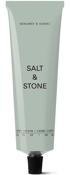 Salt & Stone Body Lotion Women & Men, Vegan, Bergamot & Hinoki 3.4 fl oz | Hydrating, Nourishing & Skin Softening Moisturizer, Restores Dry Skin, Fast-Absorbing, Free of Parabens & Phthalates