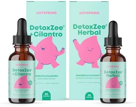 JoySpring Herbal Detox and DetoxZee Cilantro Drops for Kids