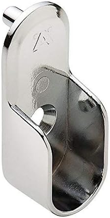Oval Closet Rod Flanges - Chrome