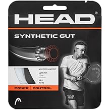 HEAD Synthetic Gut Tennis String Full Set, 17 Gauge, White, 40 Foot Length
