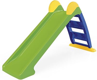 DOLU: My First Garden Slide: Yellow-Green-Blue - Waterslide Hose Attachment, IndoorOutdoor, Plastic, 52.4 x 17.7 x 28.4, Toddler & Kids Ages 2