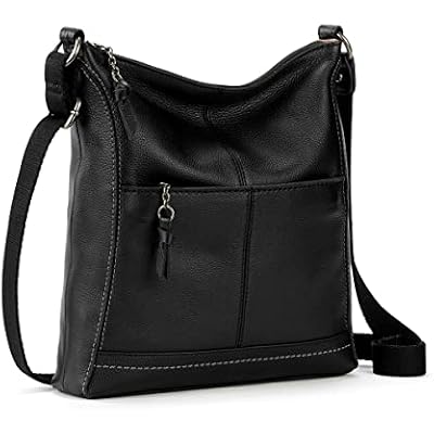 The Sak Lucia Leather Crossbody Purse - Premium Leather Womens Handbag for Everyday & Travel - Cross Body Bag With Zipper
