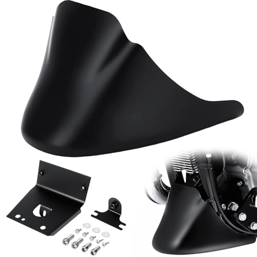 Front Spoiler for 2004-Up Sportster, Motorcycle Fairing Front Chin Spoiler Cover Lower Cowl for Harley Davidson Sportster XL Iron 883 1200 Forty-Eight Seventy-Two Superlow Roadster Matte Black