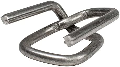 Heavy Duty 12 Wire Buckles for Cord Strapping - Box of 1,000 - P12WB3-GA - Galvanized