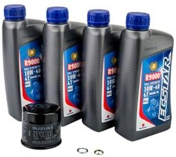 Suzuki ECSTAR R9000 10W-40 Full Synthetic Oil Change Kit for Suzuki Boulevard M109R2 VZR1800N 2008-2009