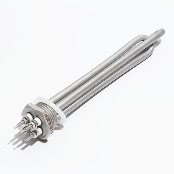 DN25 DC 12V/24V/48V 300W 600W Heating Element for Solar Water Heater 1inch Tubular Heaters All 304 Stainless Steel Joyous(Heater only,DC 48V-300W 200mm L)