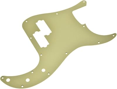 Dopro 13 Hole Matte Aluminum Precision P Bass Pickguard Metal Anodized P Bass Pick Guard Scratch Plate for USAMexico Precision P Bass Matte Gold