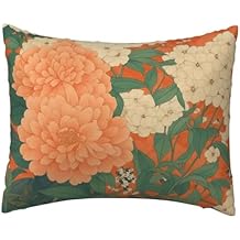 Rustic Multicolor Floral Pillowcase Decorative Plush Pillowcovers with Zipper 16x20 in 16"x20"