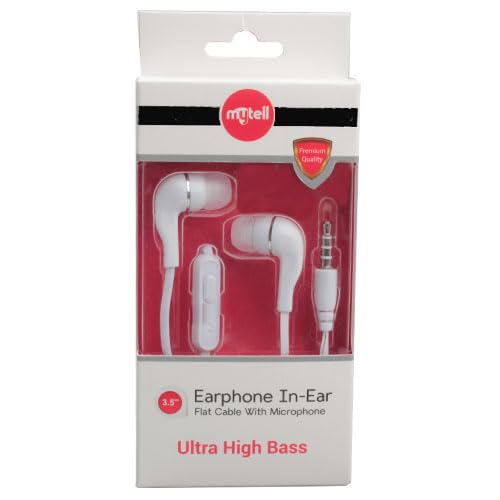 PDAtechnology Mytell Headset 3.5 mm White with Microphone