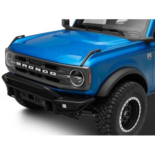 Barricade HD Tubular Front Bumper with LED Fog Lights Compatible For 21-26 Bronco, Excluding Raptor